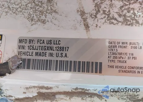 2022 Jeep Gladiator Mojave 4X4 from USA, damaged, VIN 1C6JJTEGXNL128817